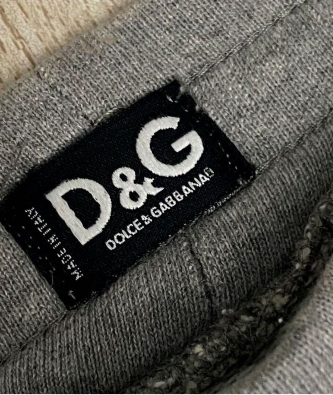 DOLCE&GABBANA Синие хлопковые прямые джинсы, фото 6