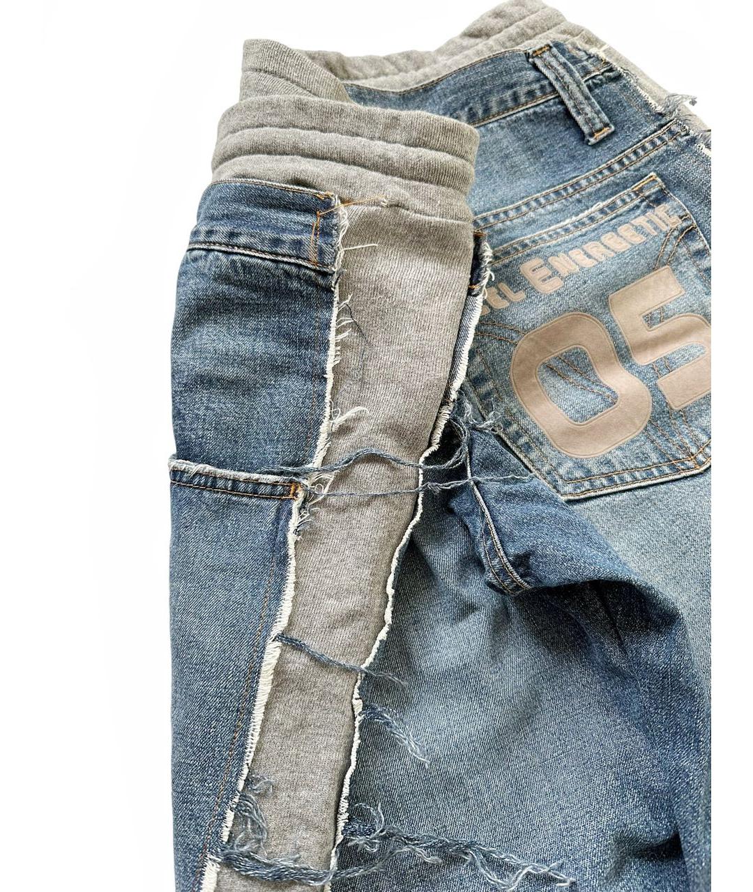 DOLCE&GABBANA Синие хлопковые прямые джинсы, фото 4