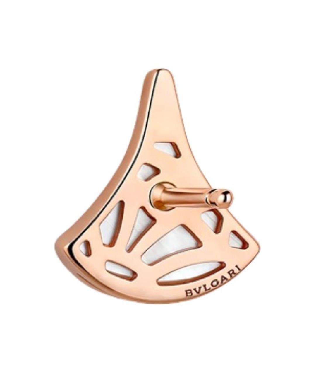 BVLGARI Золотые серьги из розового золота, фото 3
