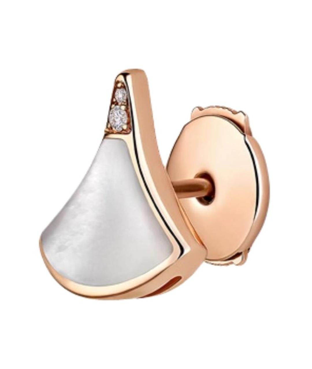 BVLGARI Золотые серьги из розового золота, фото 1