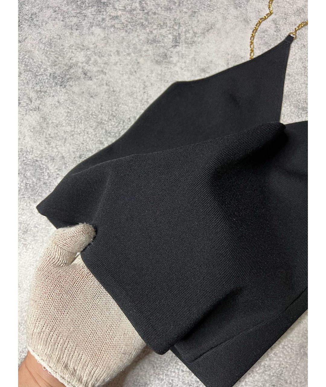 NANUSHKA Черная вискозная майка, фото 6