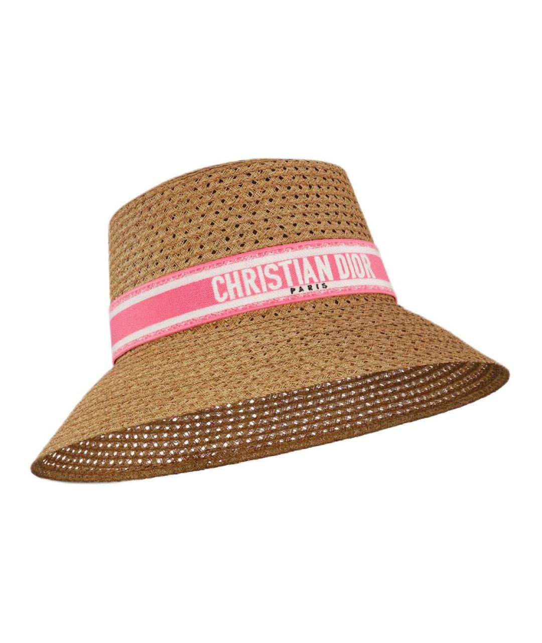 CHRISTIAN DIOR Бежевая панама, фото 3
