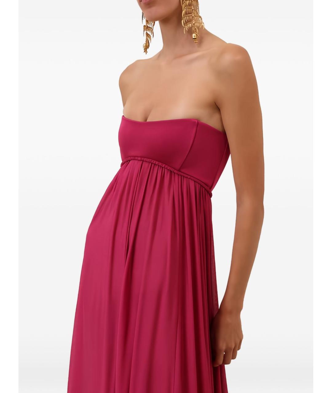 ZIMMERMANN Розовое вискозное вечернее платье, фото 3