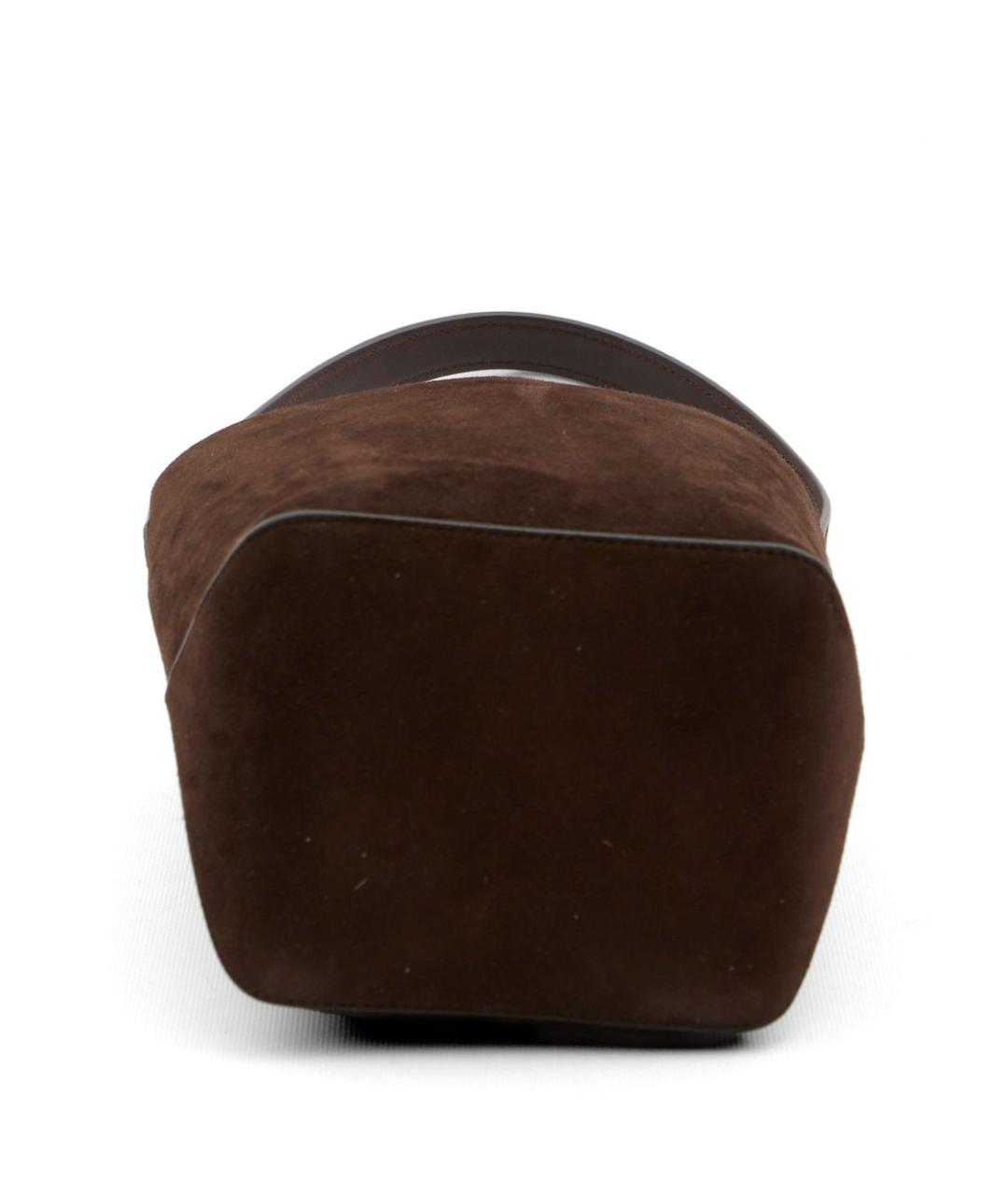 THE ROW Коричневая замшевая сумка тоут, фото 2