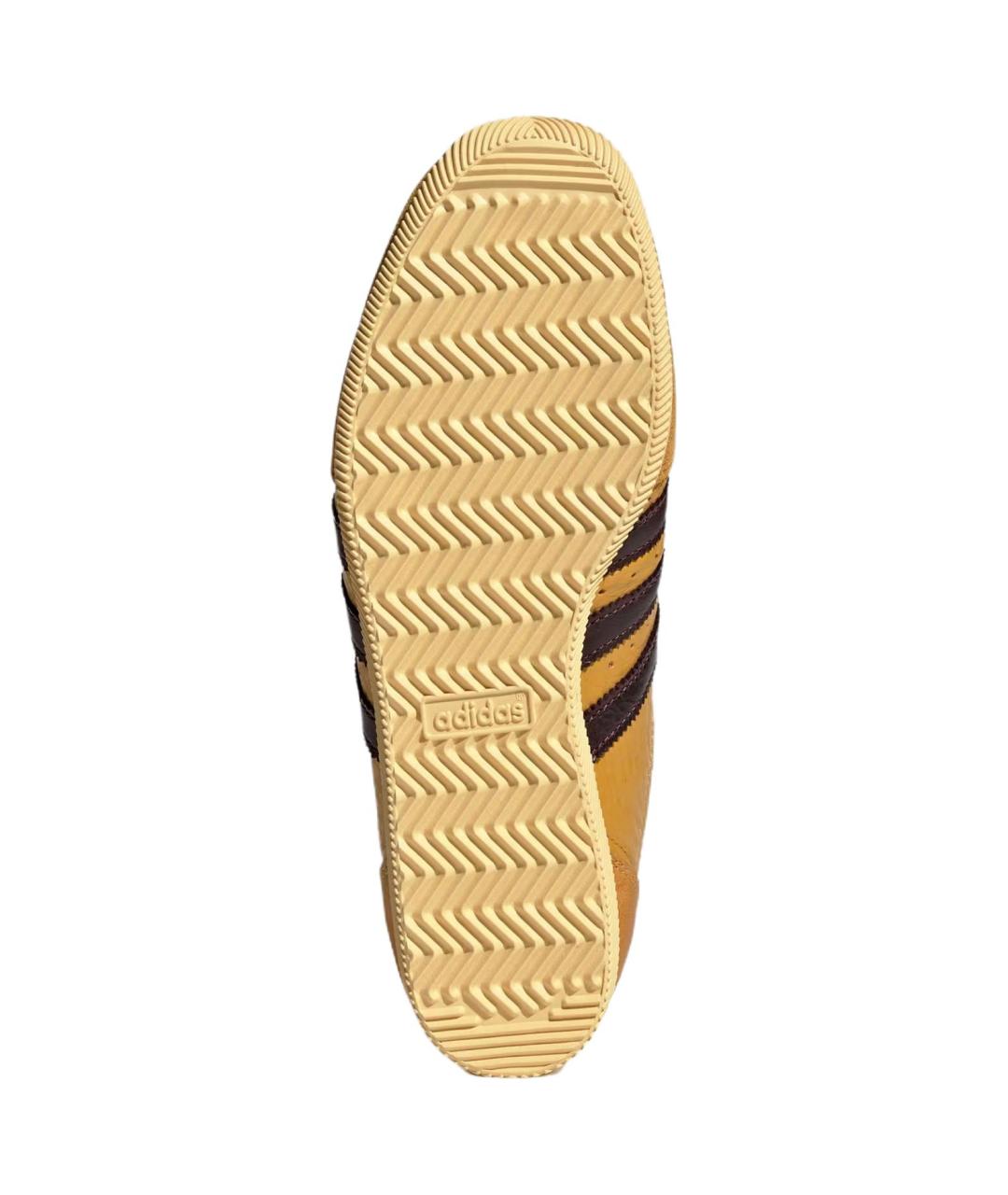 ADIDAS Горчичные кожаные кеды, фото 4