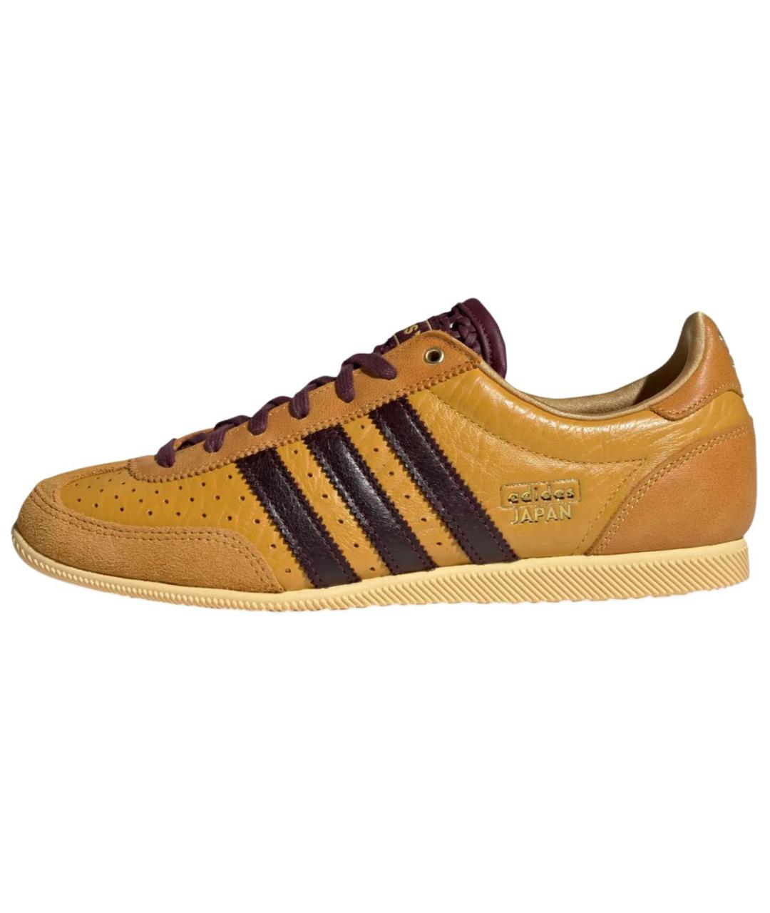 ADIDAS Горчичные кожаные кеды, фото 2