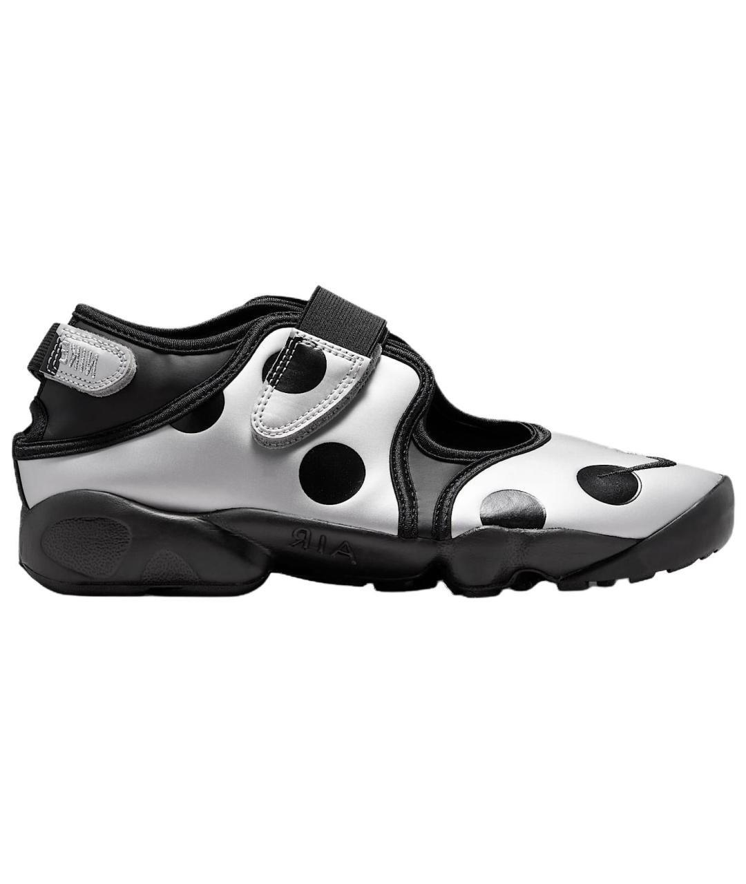 NIKE Серебряные кожаные кроссовки, фото 1