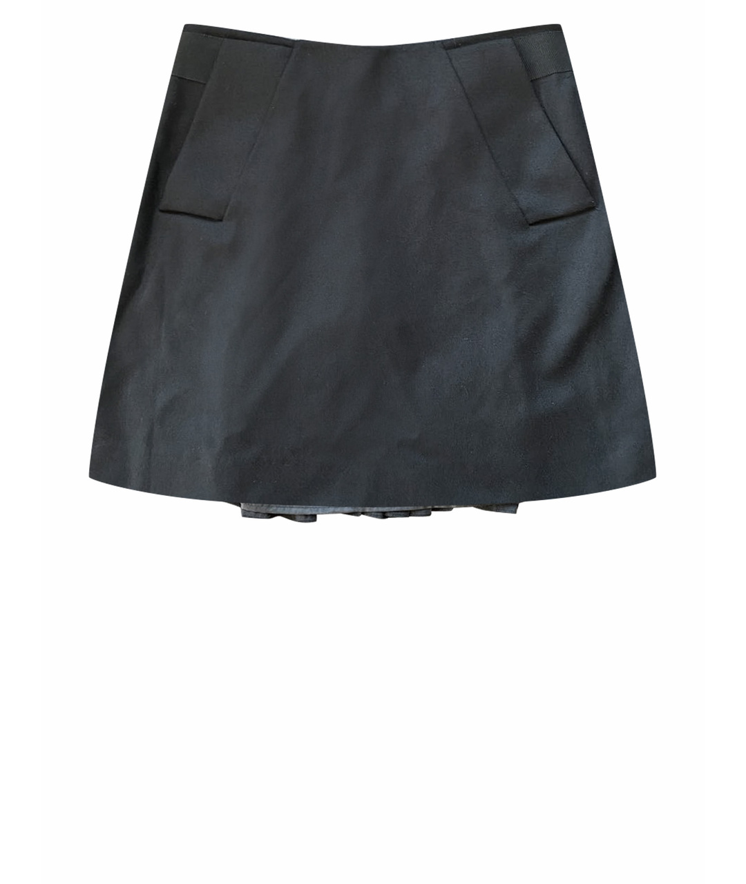 PHILOSOPHY DI ALBERTA FERRETTI Черная шерстяная юбка мини, фото 1