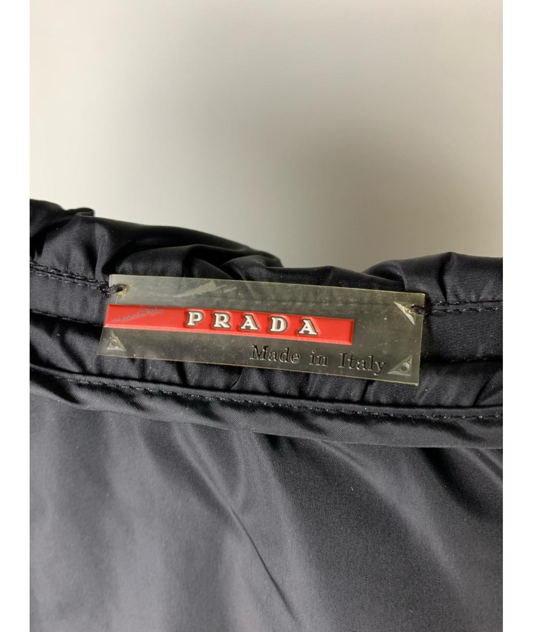 PRADA Черная полиэстеровая куртка, фото 7