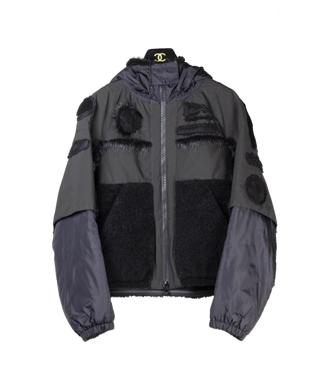 PRADA Черная полиэстеровая куртка, фото 8