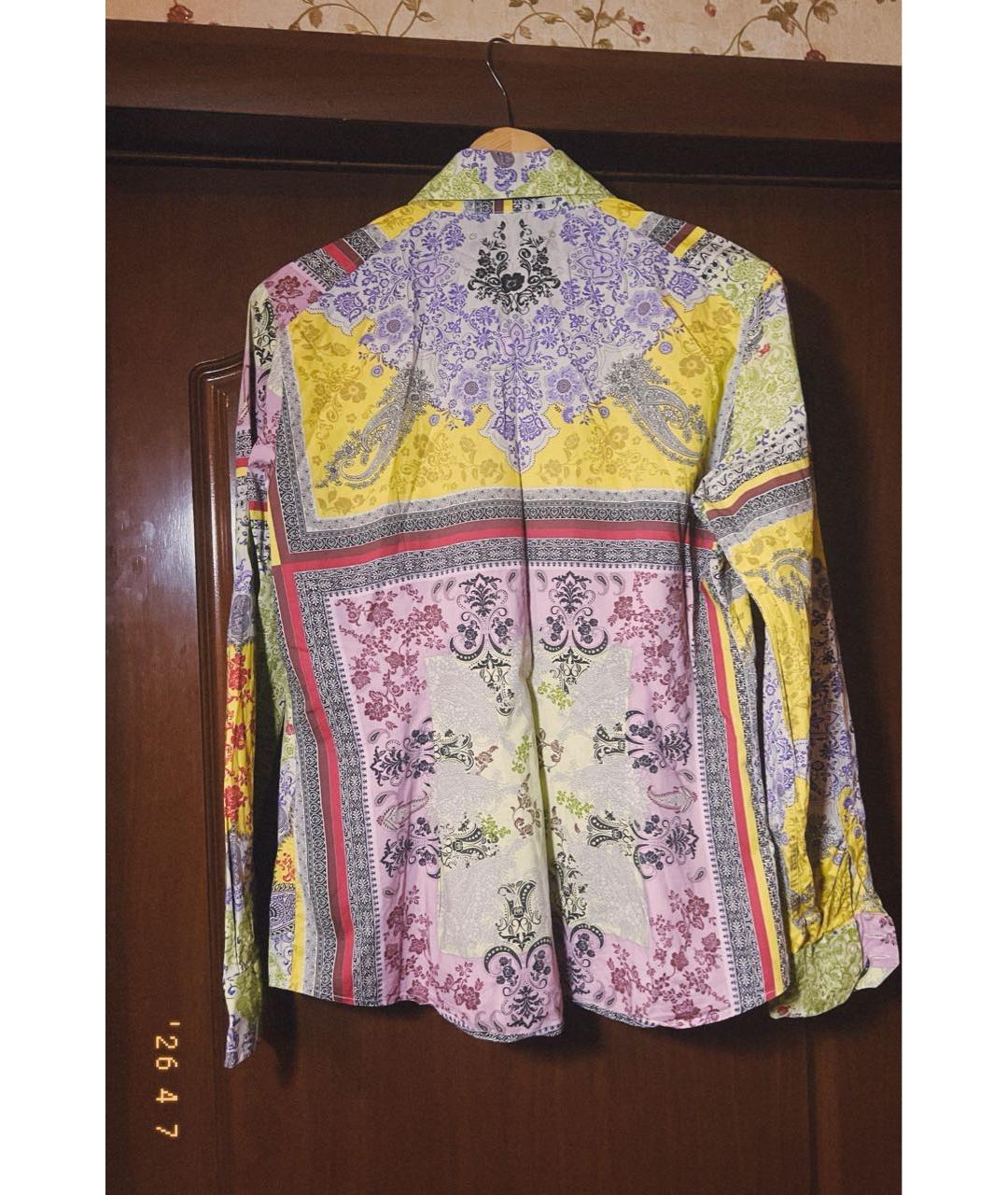 ETRO Желтая хлопковая рубашка, фото 2