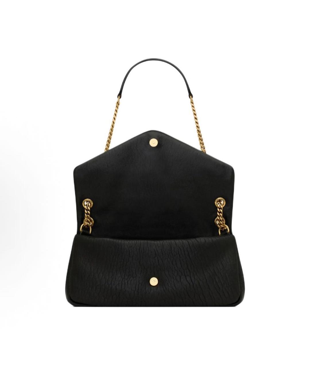 SAINT LAURENT Черная кожаная сумка через плечо, фото 4