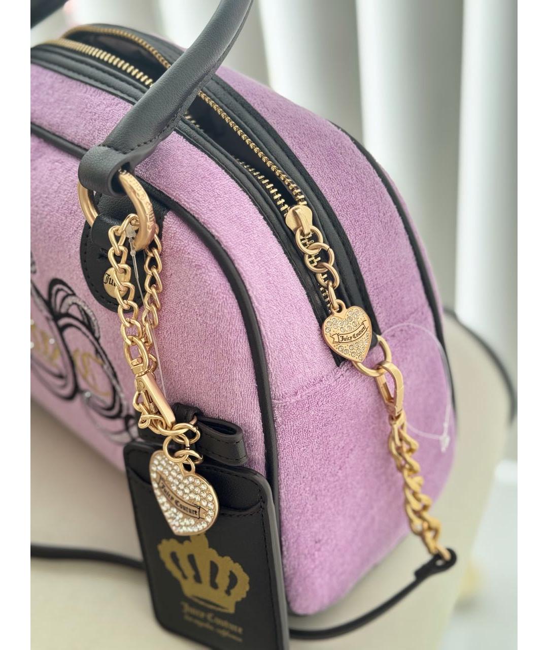 JUICY COUTURE Фиолетовая сумка с короткими ручками, фото 2