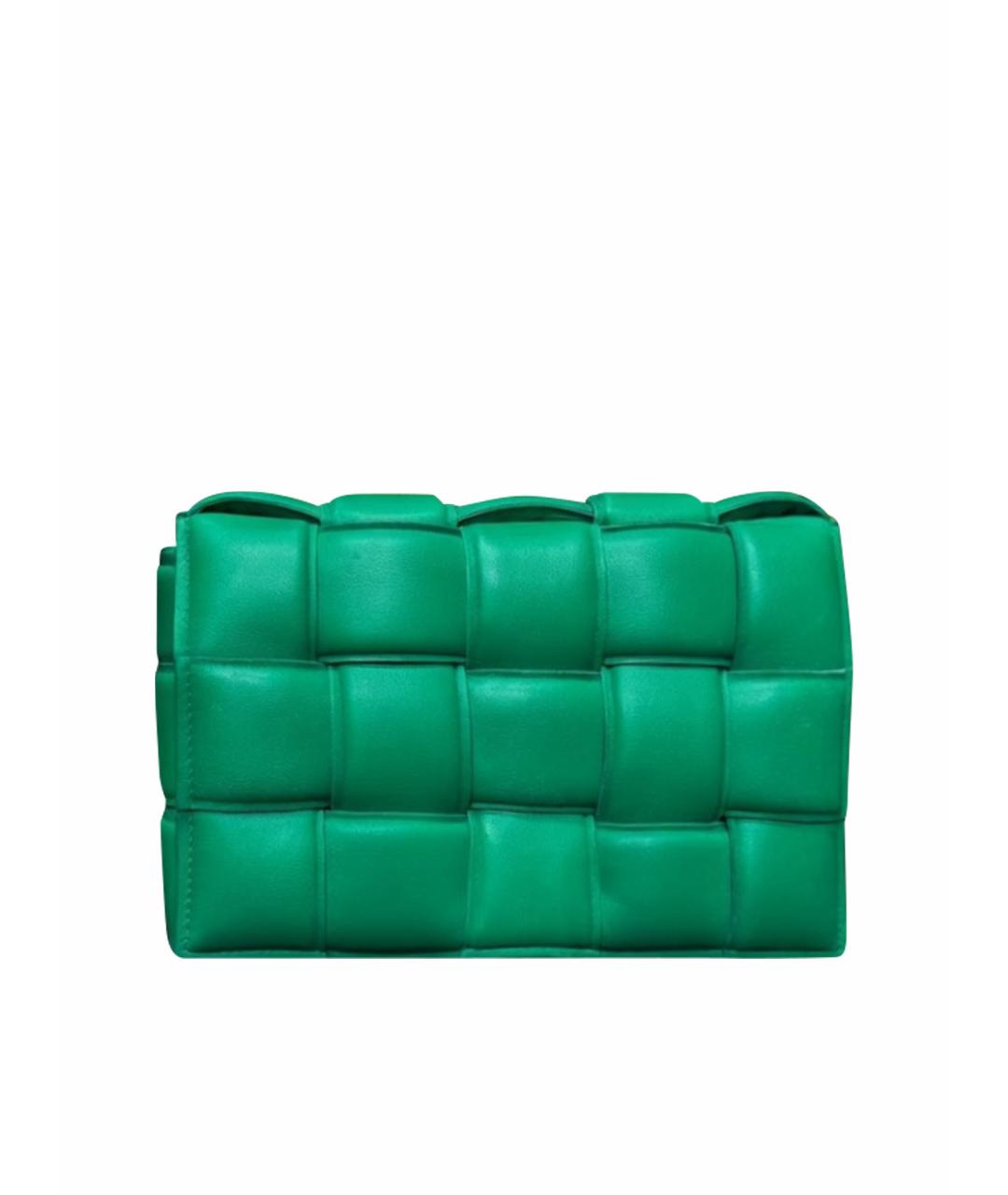 BOTTEGA VENETA Зеленая кожаная сумка через плечо, фото 9
