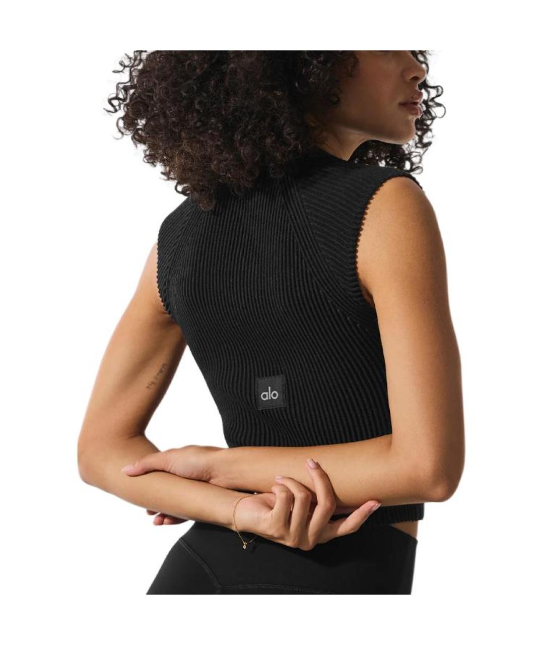 ALO YOGA Черный джемпер / свитер, фото 2