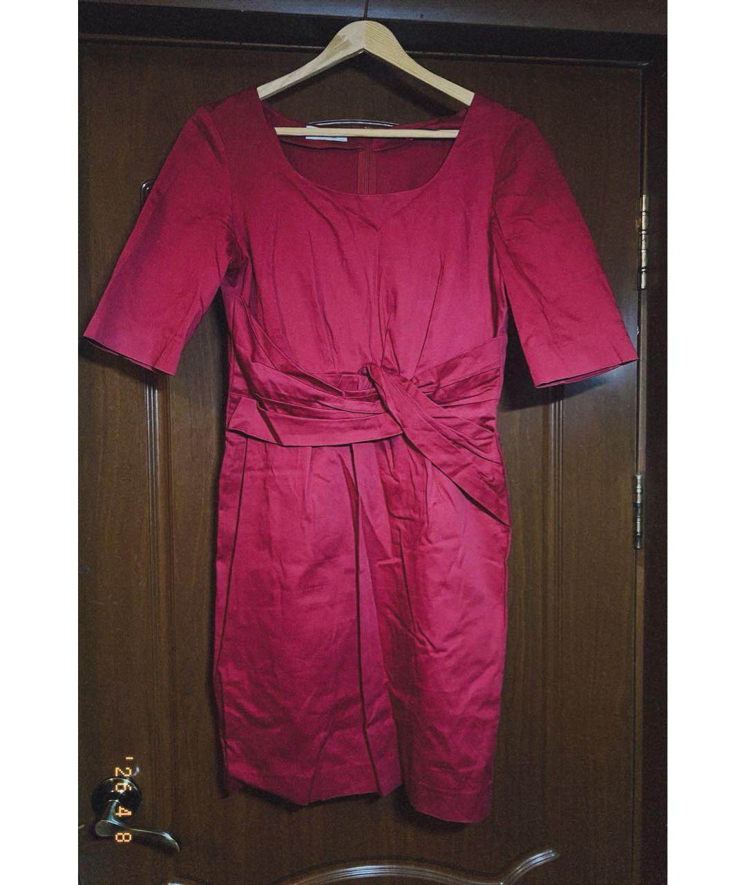 MOSCHINO Красное хлопковое повседневное платье, фото 7