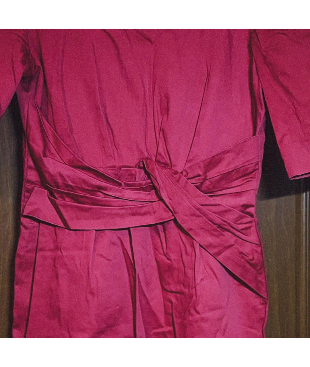 MOSCHINO Красное хлопковое повседневное платье, фото 4