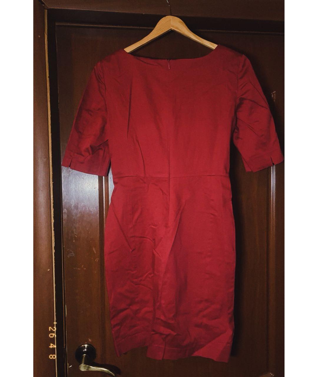 MOSCHINO Красное хлопковое повседневное платье, фото 2