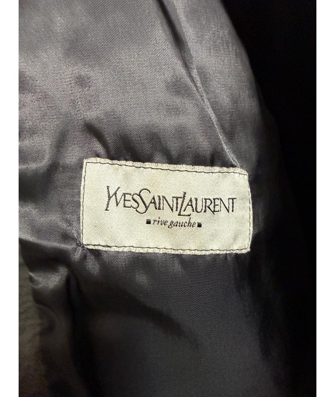 SAINT LAURENT Черная кожаная куртка, фото 7