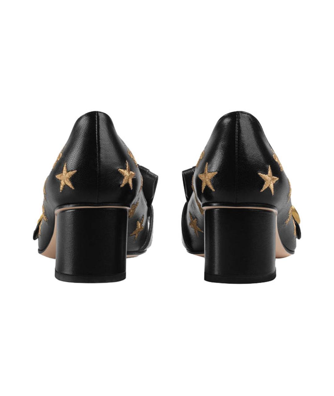 GUCCI Черные кожаные туфли, фото 5