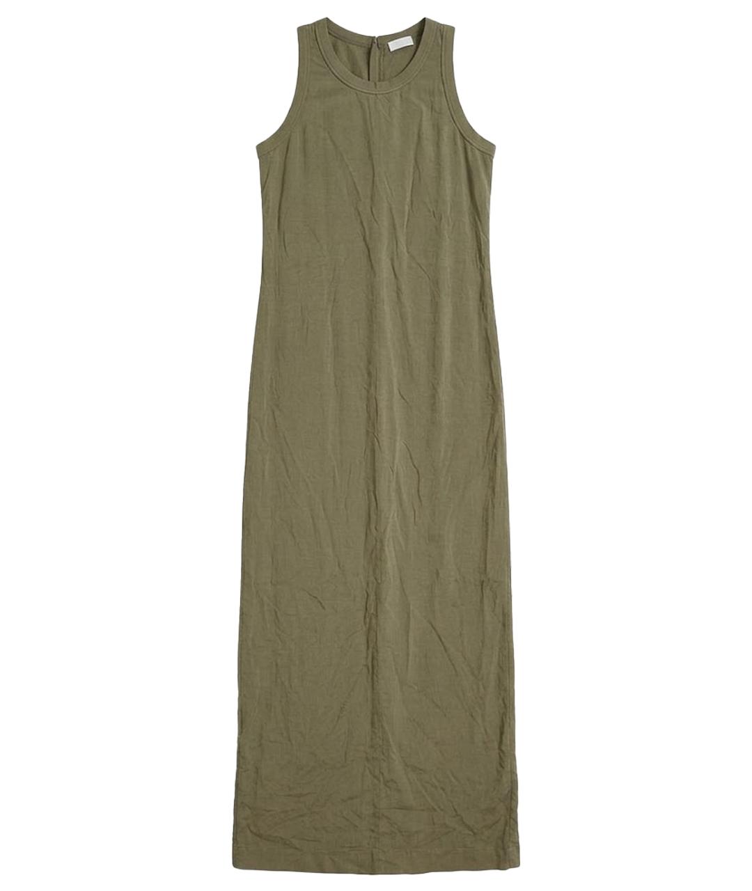 BRUNELLO CUCINELLI Хаки хлопковое повседневное платье, фото 1