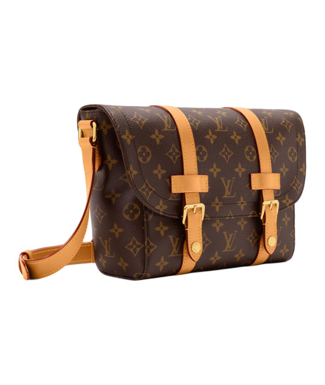 LOUIS VUITTON Коричневая сумка на плечо из канвы, фото 2