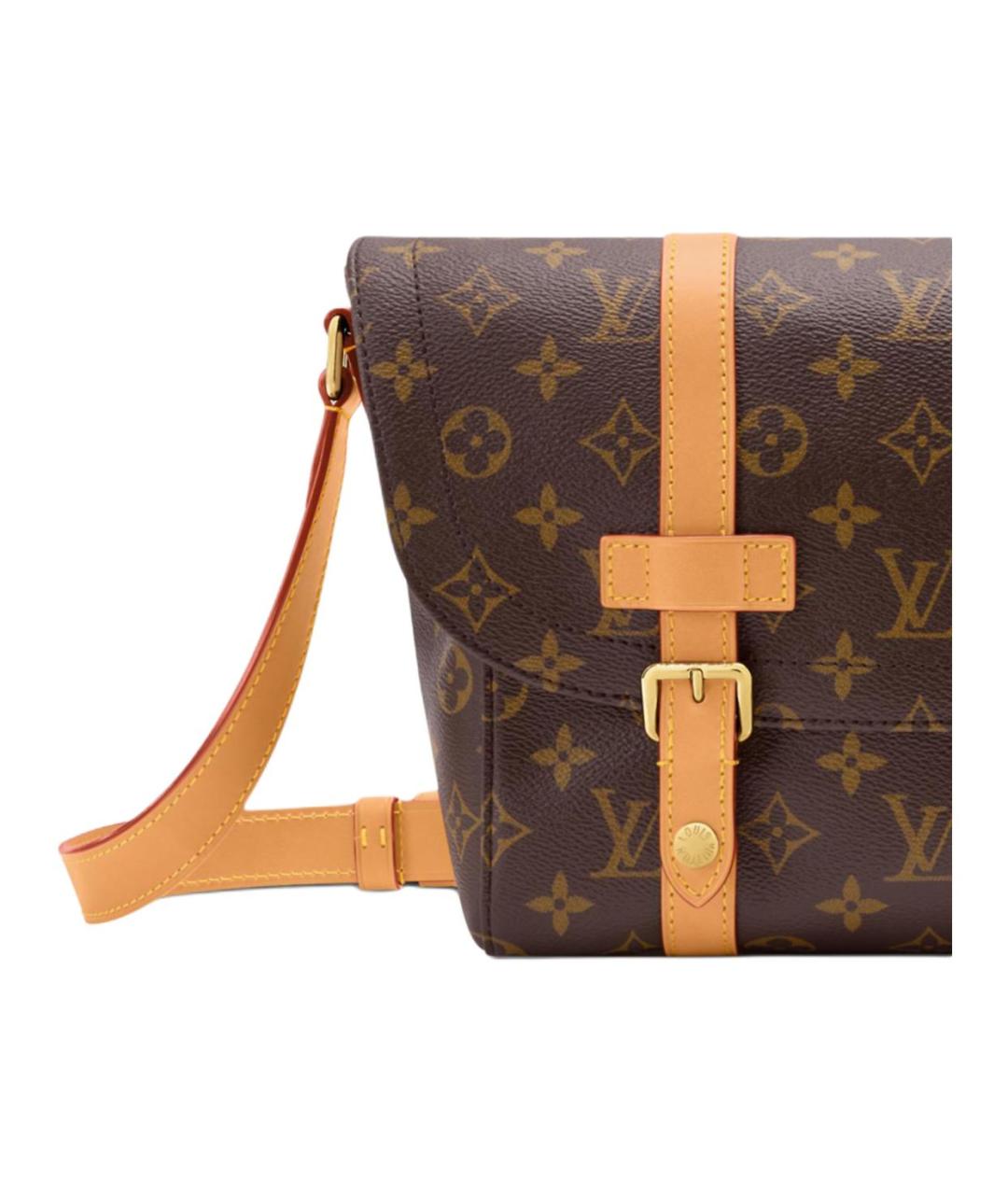 LOUIS VUITTON Коричневая сумка на плечо из канвы, фото 5