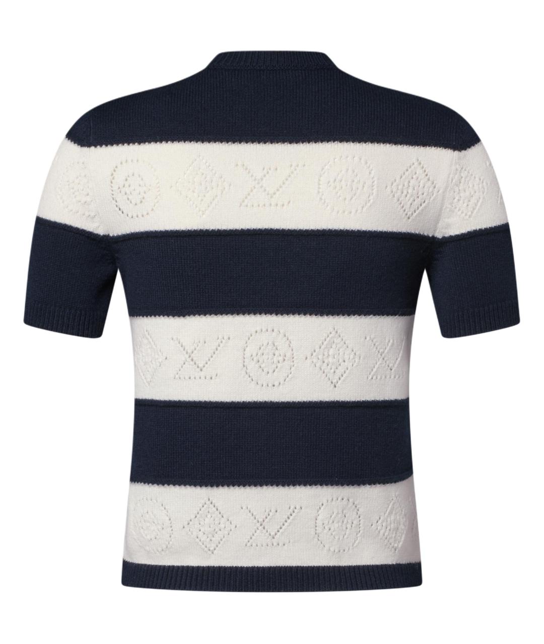 LOUIS VUITTON Синий кашемировый джемпер / свитер, фото 2