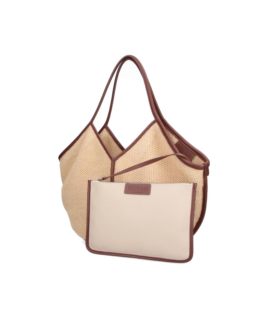 HEREU Бежевая сумка тоут, фото 2