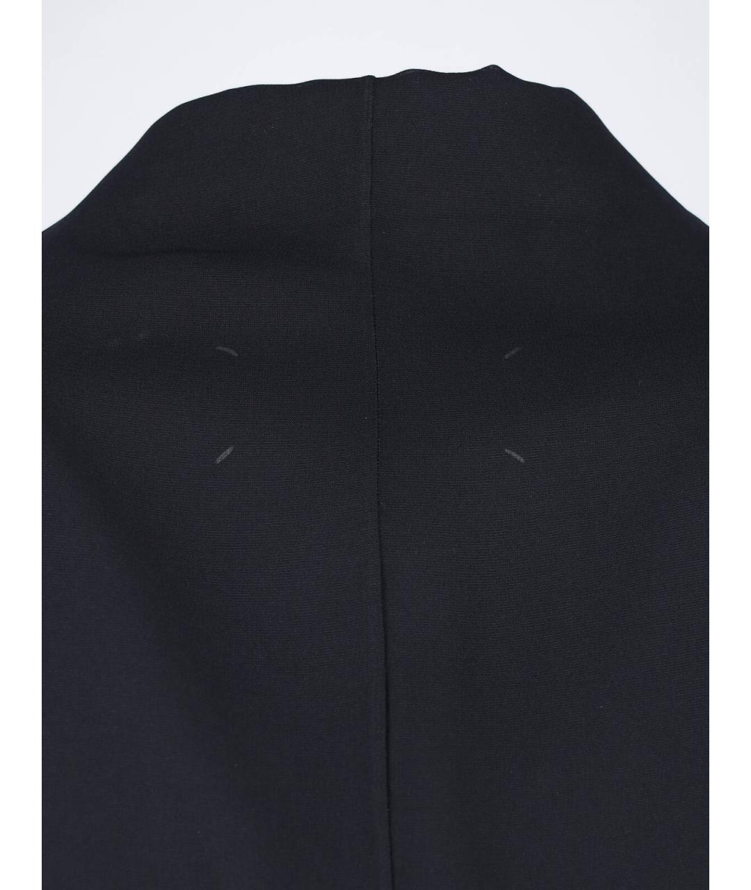 MAISON MARGIELA Черное ацетатное платье, фото 5