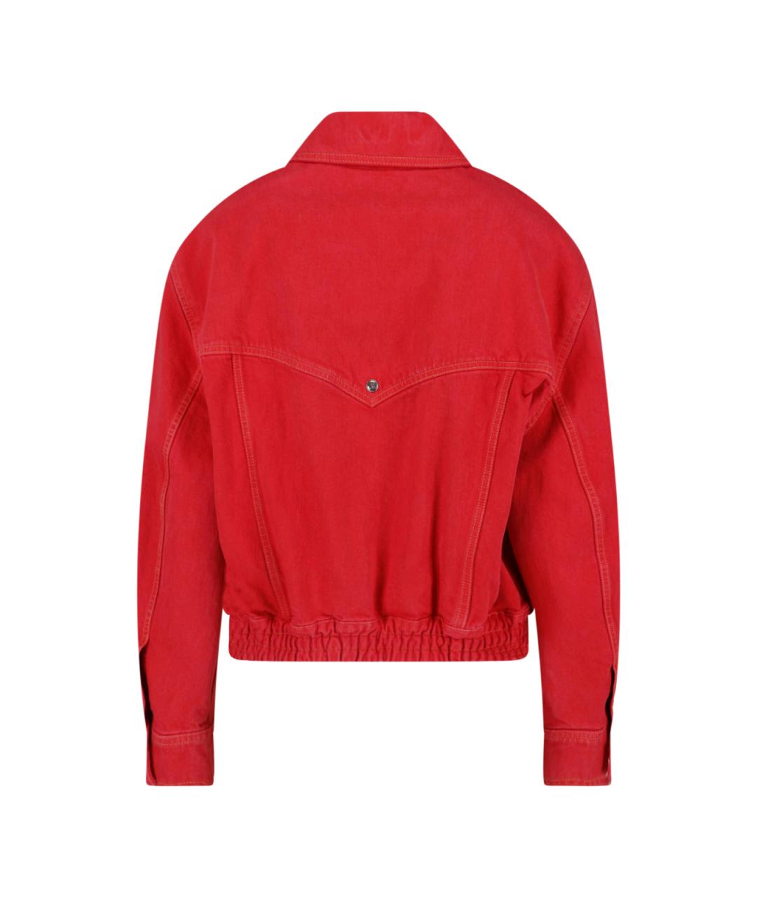 VERSACE Красная деним куртка, фото 2