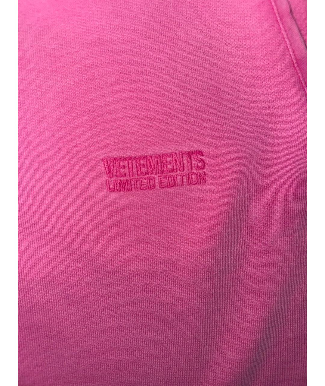 VETEMENTS Розовые хлопковые шорты, фото 5