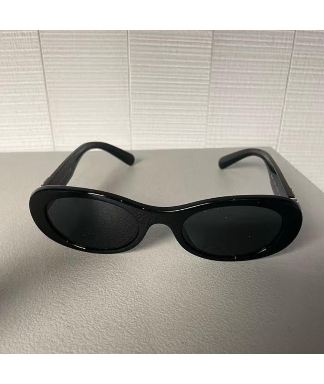 MIU MIU Черные пластиковые солнцезащитные очки, фото 5