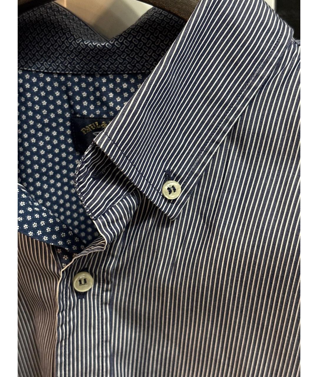 PAUL & SHARK Синяя хлопковая классическая рубашка, фото 3