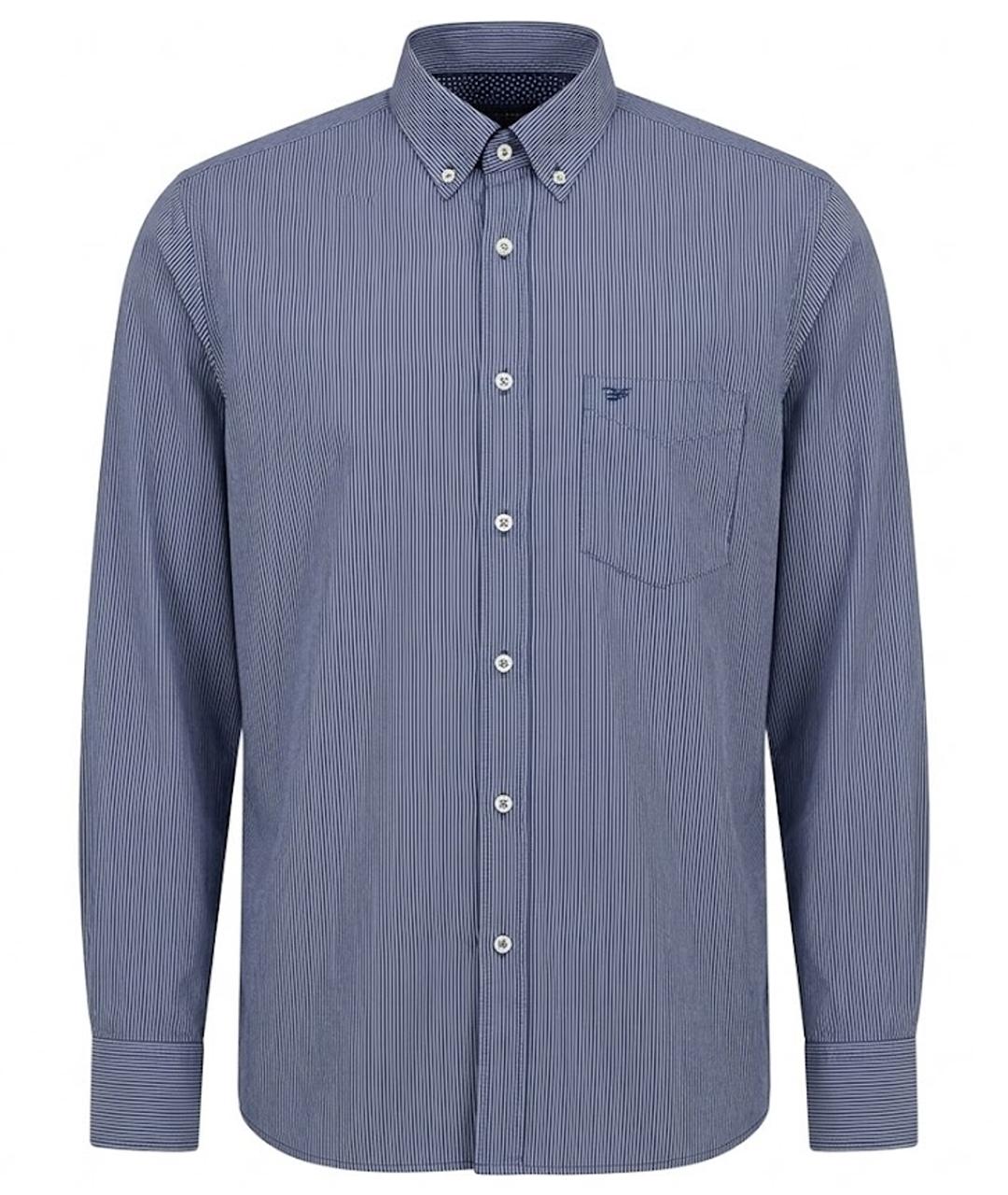 PAUL & SHARK Синяя хлопковая классическая рубашка, фото 1