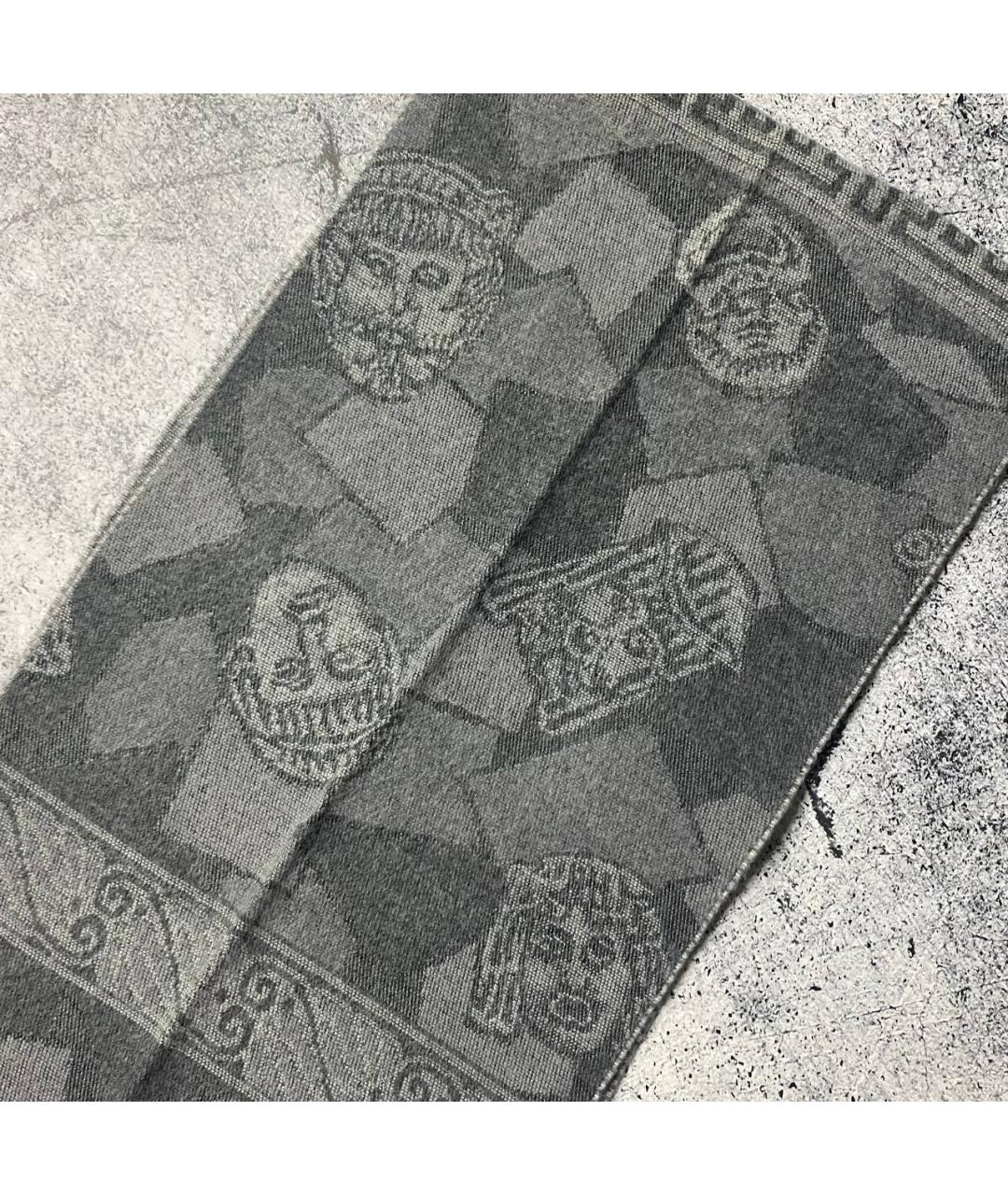 FENDI Серый шарф, фото 5
