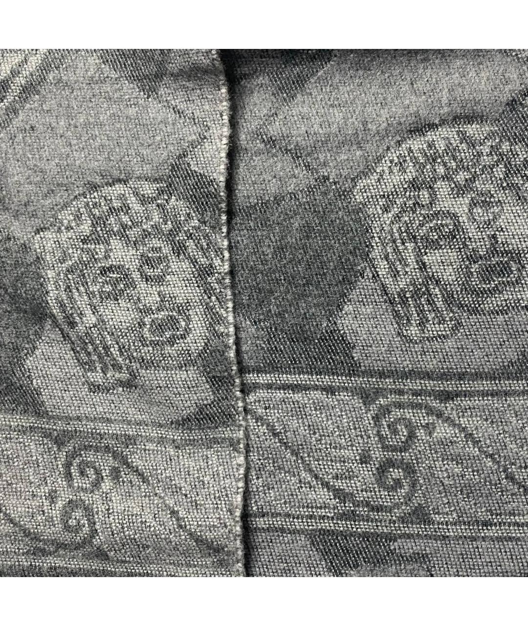 FENDI Серый шарф, фото 8