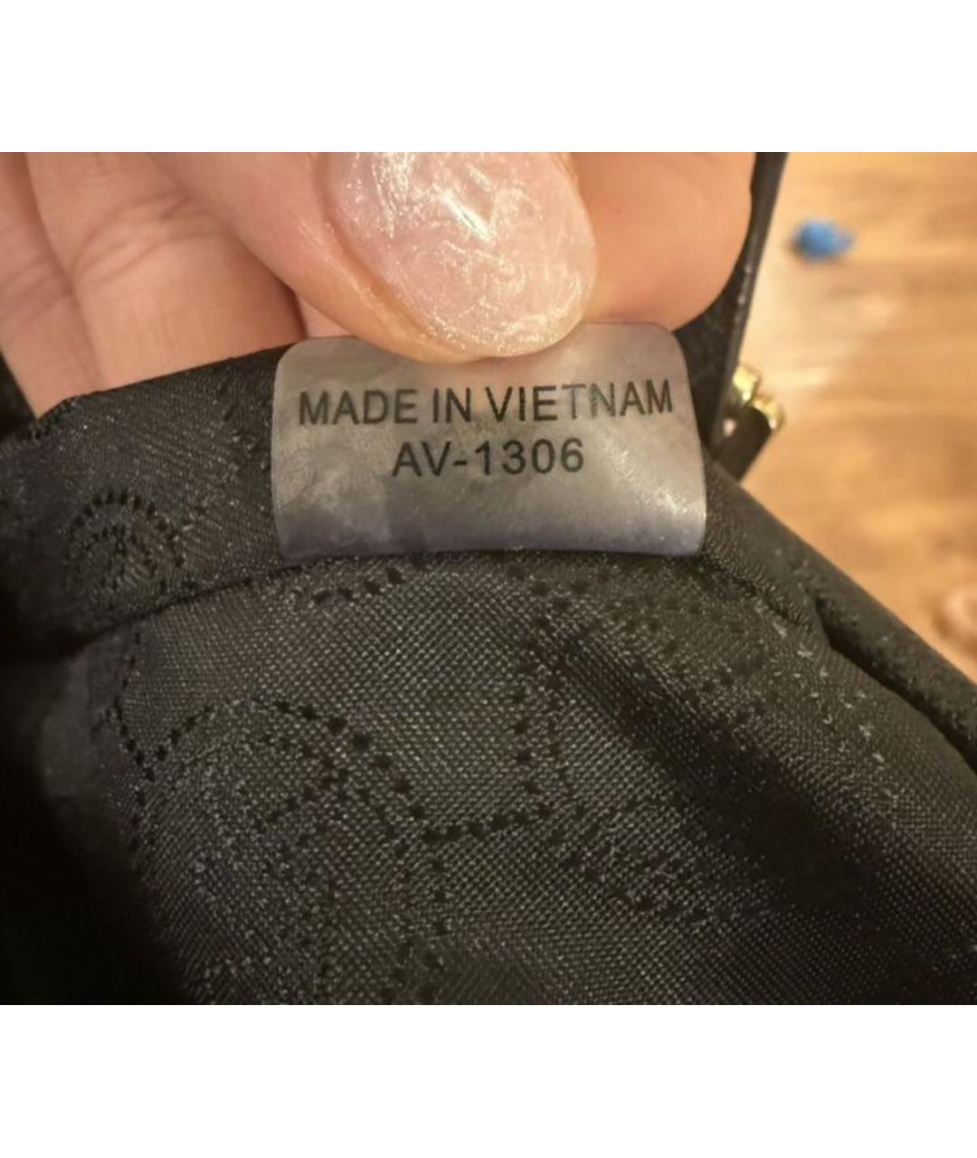 MICHAEL KORS Черная сумка тоут из искусственной кожи, фото 5