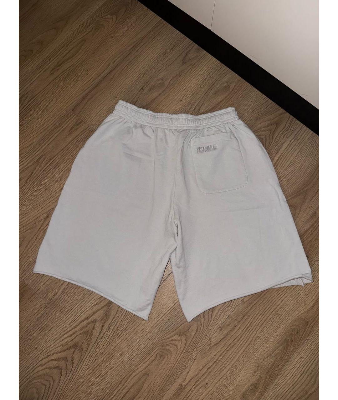 VETEMENTS Серые хлопковые шорты, фото 2