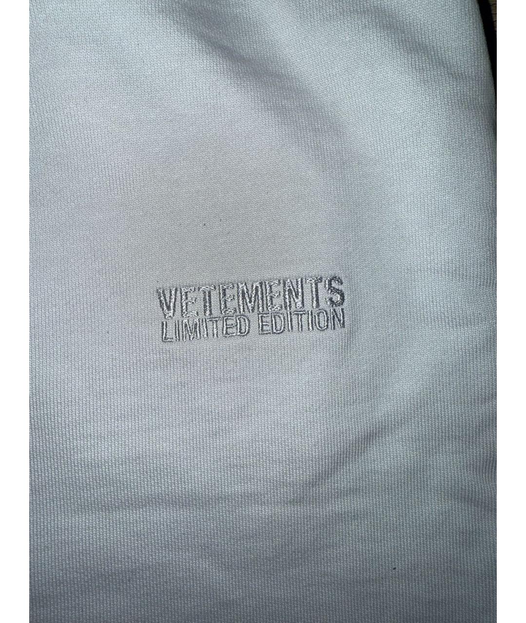 VETEMENTS Серые хлопковые шорты, фото 5