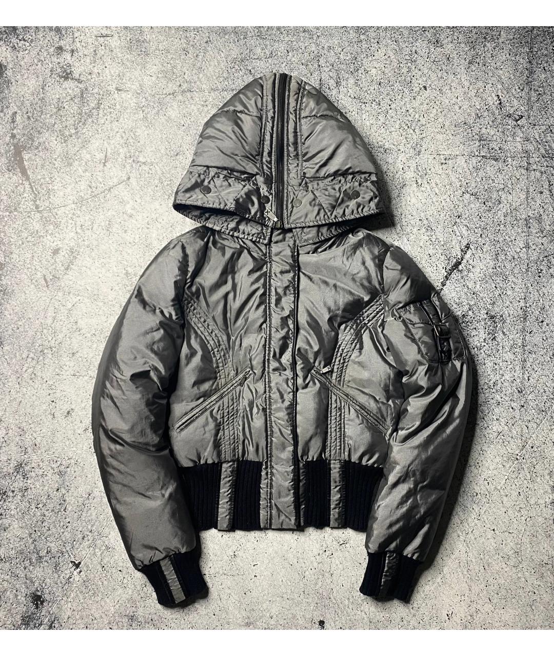 JOHN RICHMOND Серая полиамидовая куртка, фото 2