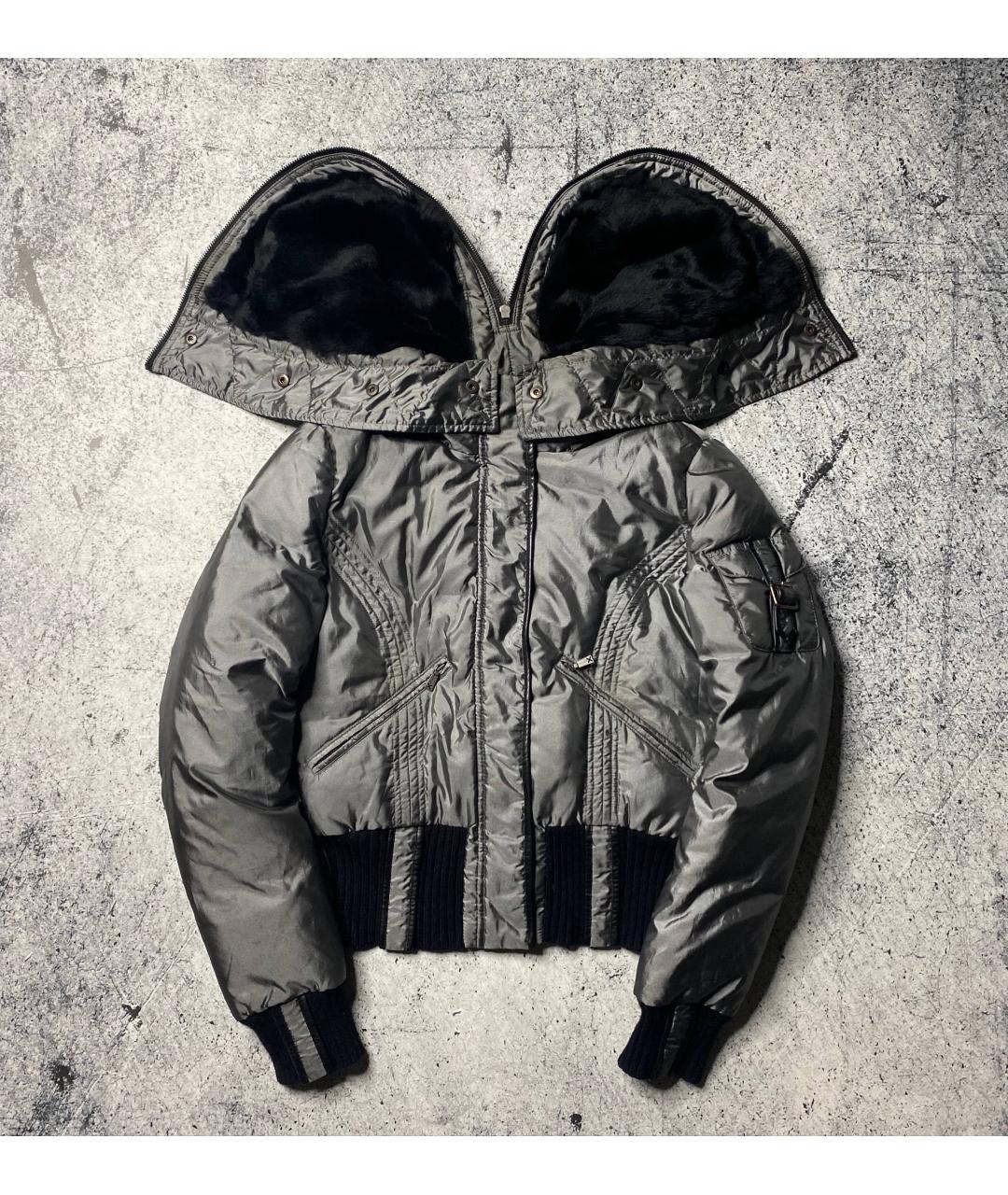 JOHN RICHMOND Серая полиамидовая куртка, фото 3