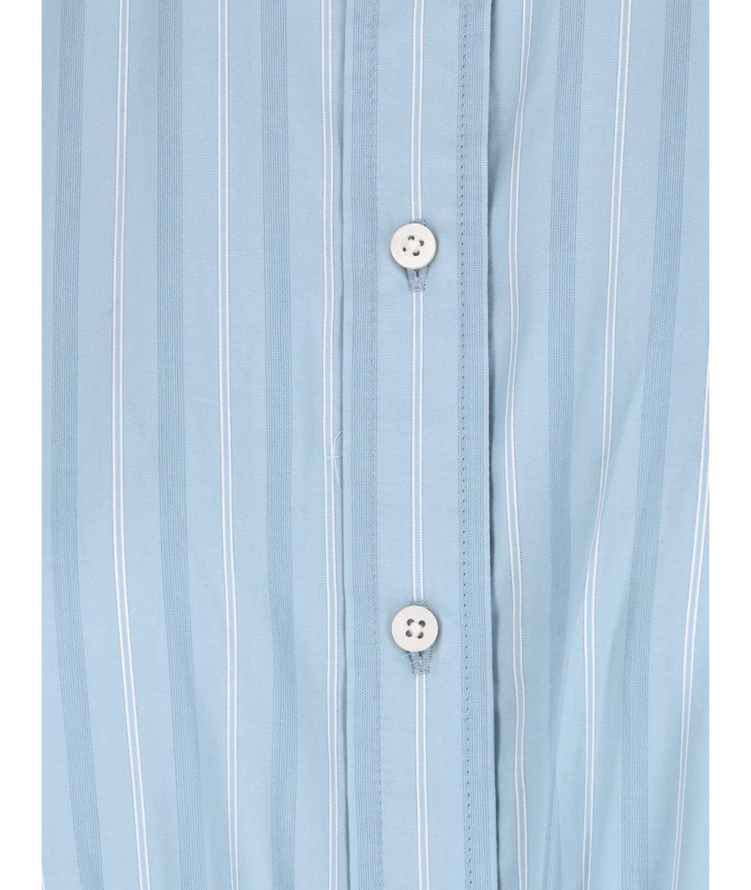 RALPH LAUREN Голубое хлопковое платье, фото 4