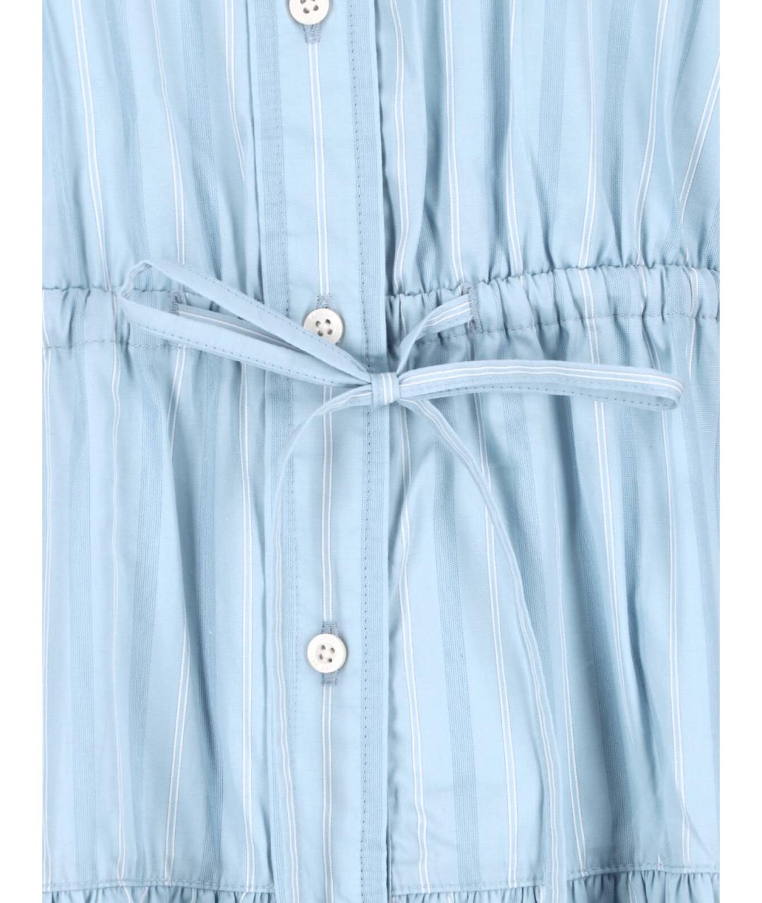 RALPH LAUREN Голубое хлопковое платье, фото 3