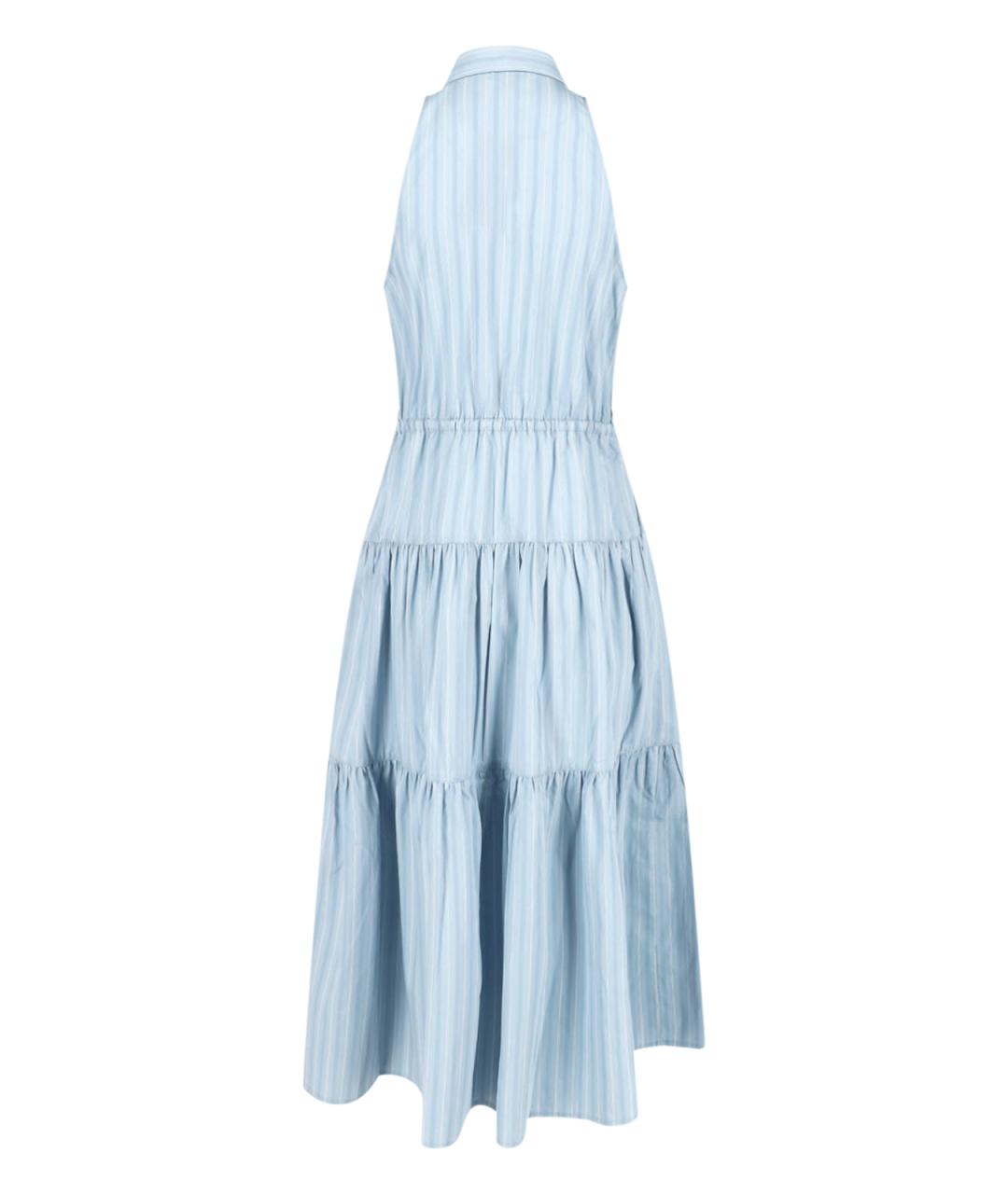 RALPH LAUREN Голубое хлопковое платье, фото 2
