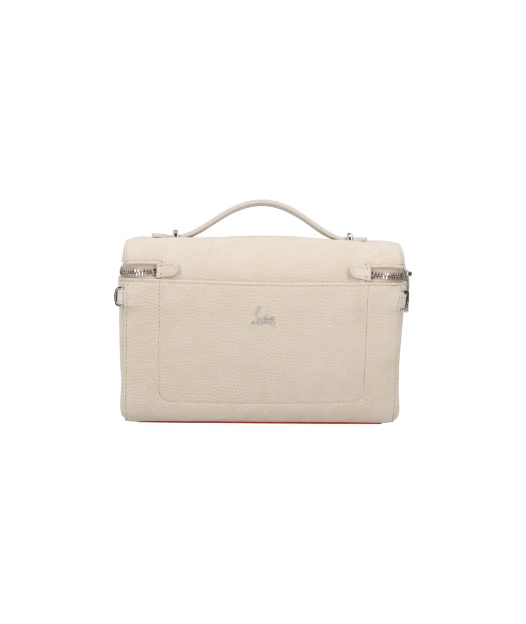 CHRISTIAN LOUBOUTIN Бежевая кожаная сумка на плечо, фото 3