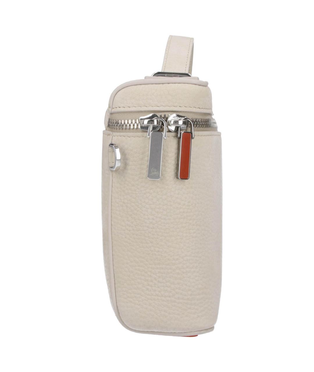 CHRISTIAN LOUBOUTIN Бежевая кожаная сумка на плечо, фото 5