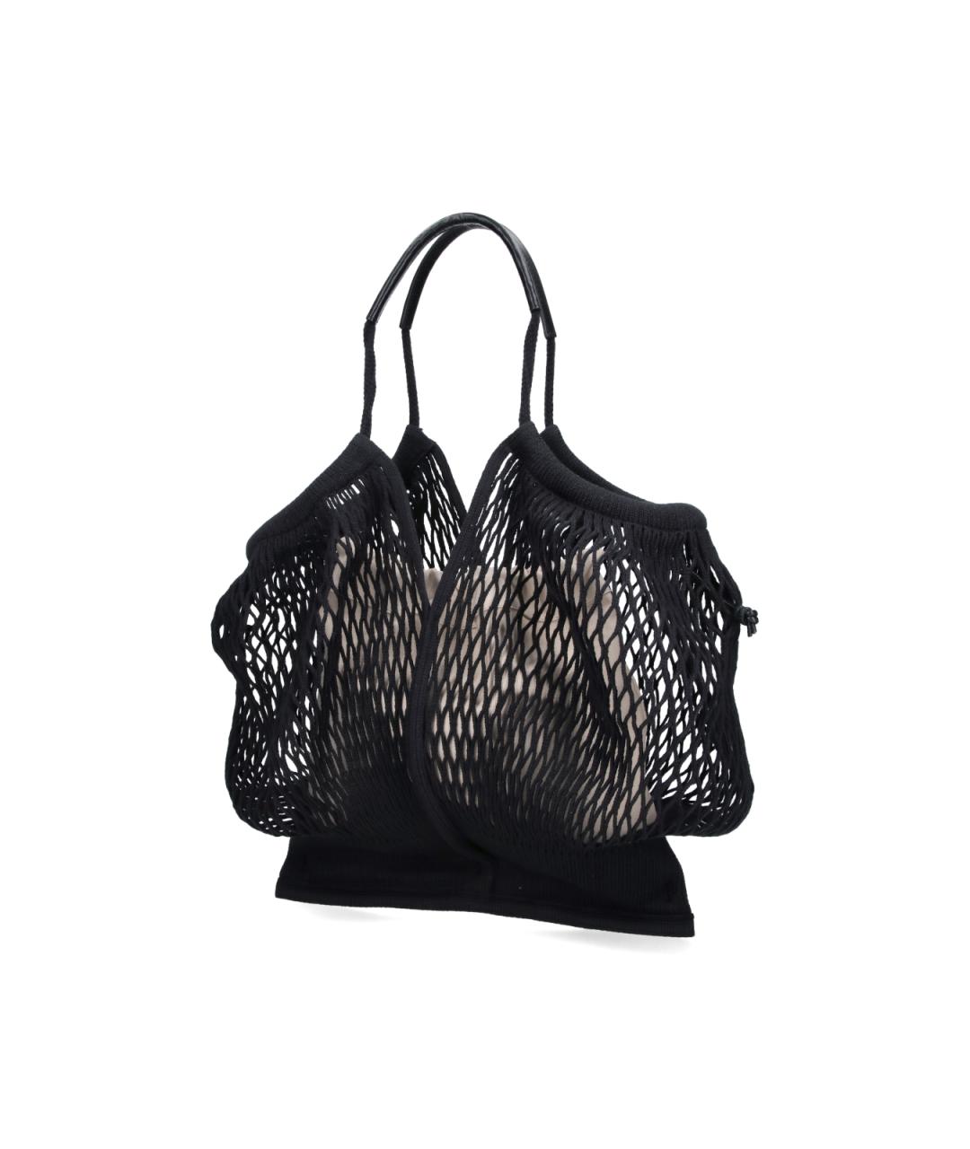 HEREU Черная хлопковая сумка тоут, фото 2