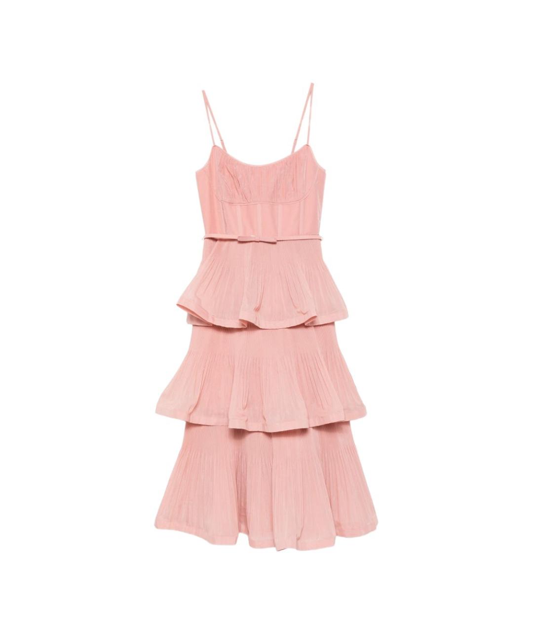 ZIMMERMANN Розовое коктейльное платье, фото 1