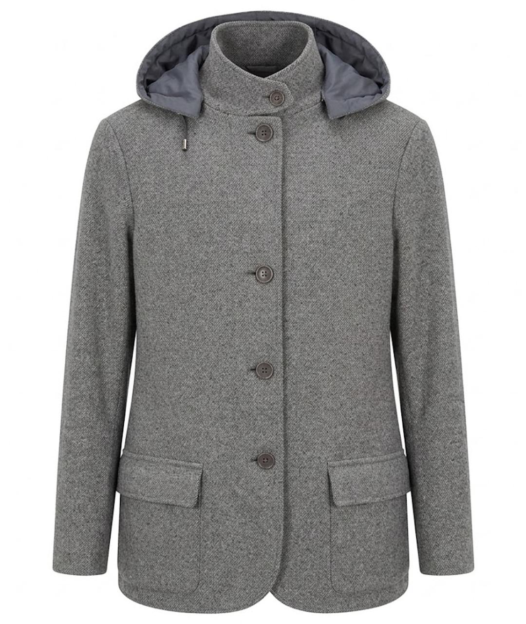 LORO PIANA Серое кашемировое пальто, фото 1